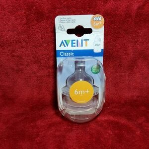 Philips Avent Fast Flow Classic Nipple BPA Free 6m+ Pack Of 2 New Unopened